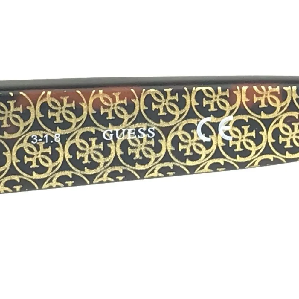 Guess Sunglasses GU7410 52E Brown Tortoise Square Cat Eye Gold Brown Lenses - Picture 11 of 11